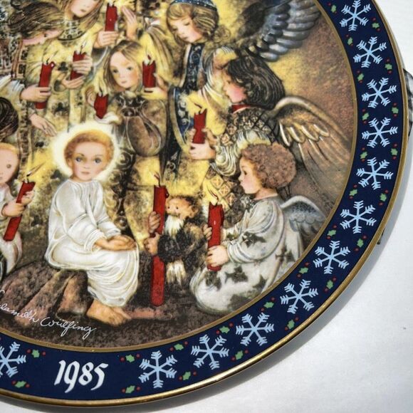 1985 German DIE NACHTWACHE DER ENGEL Angel's Vigil Ltd Ed Plate 10 1/2" # 674 B - Picture 4 of 8